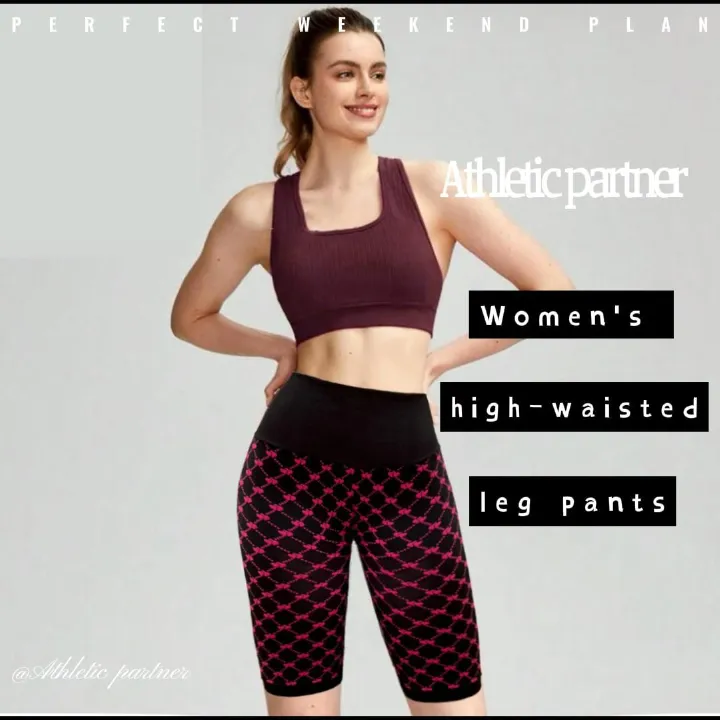 European And American Style High-Waisted Belly And Hip Lifting Love Pattern Fitness Breathable And Quick-Drying Sports Leggings