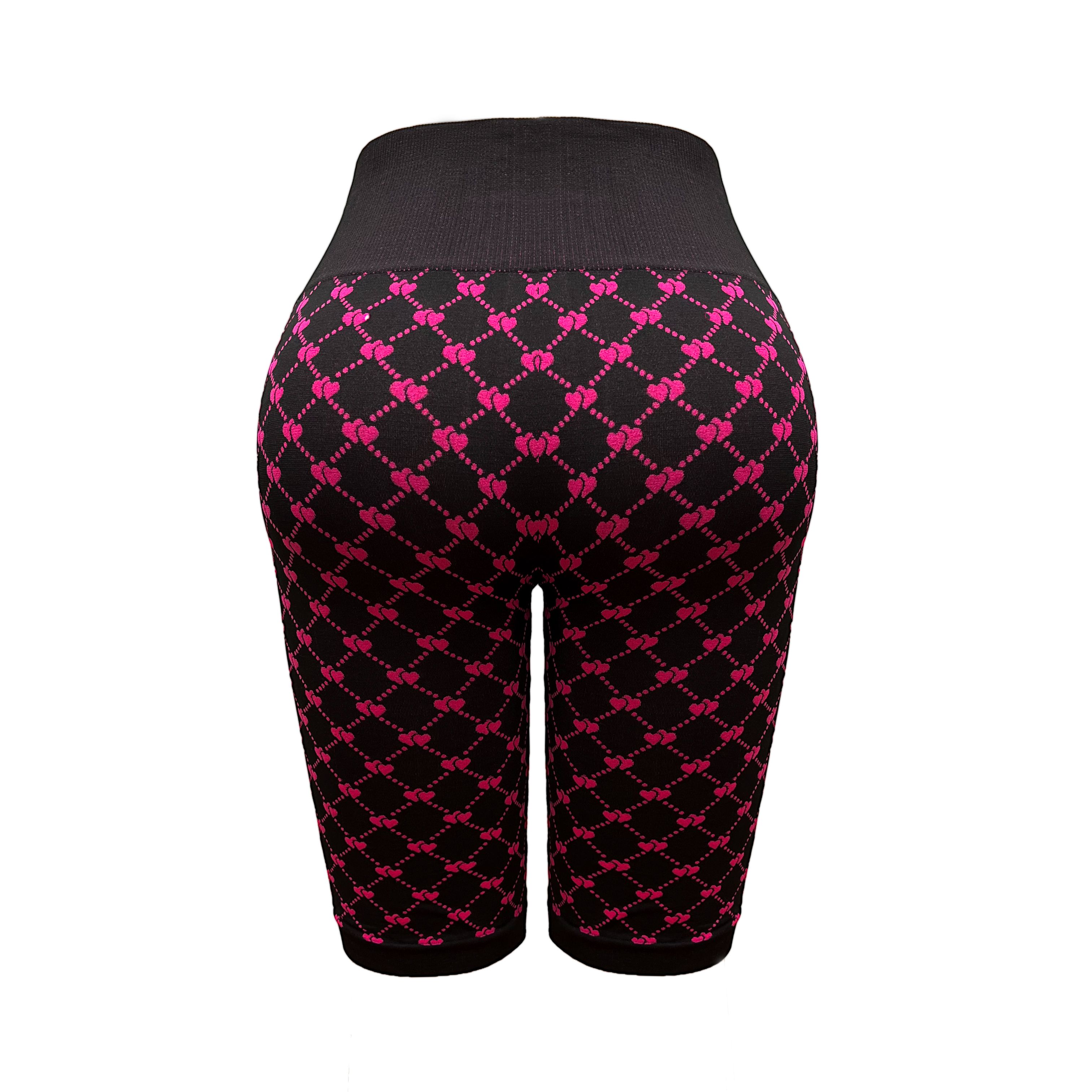 European And American Style High-Waisted Belly And Hip Lifting Love Pattern Fitness Breathable And Quick-Drying Sports Leggings