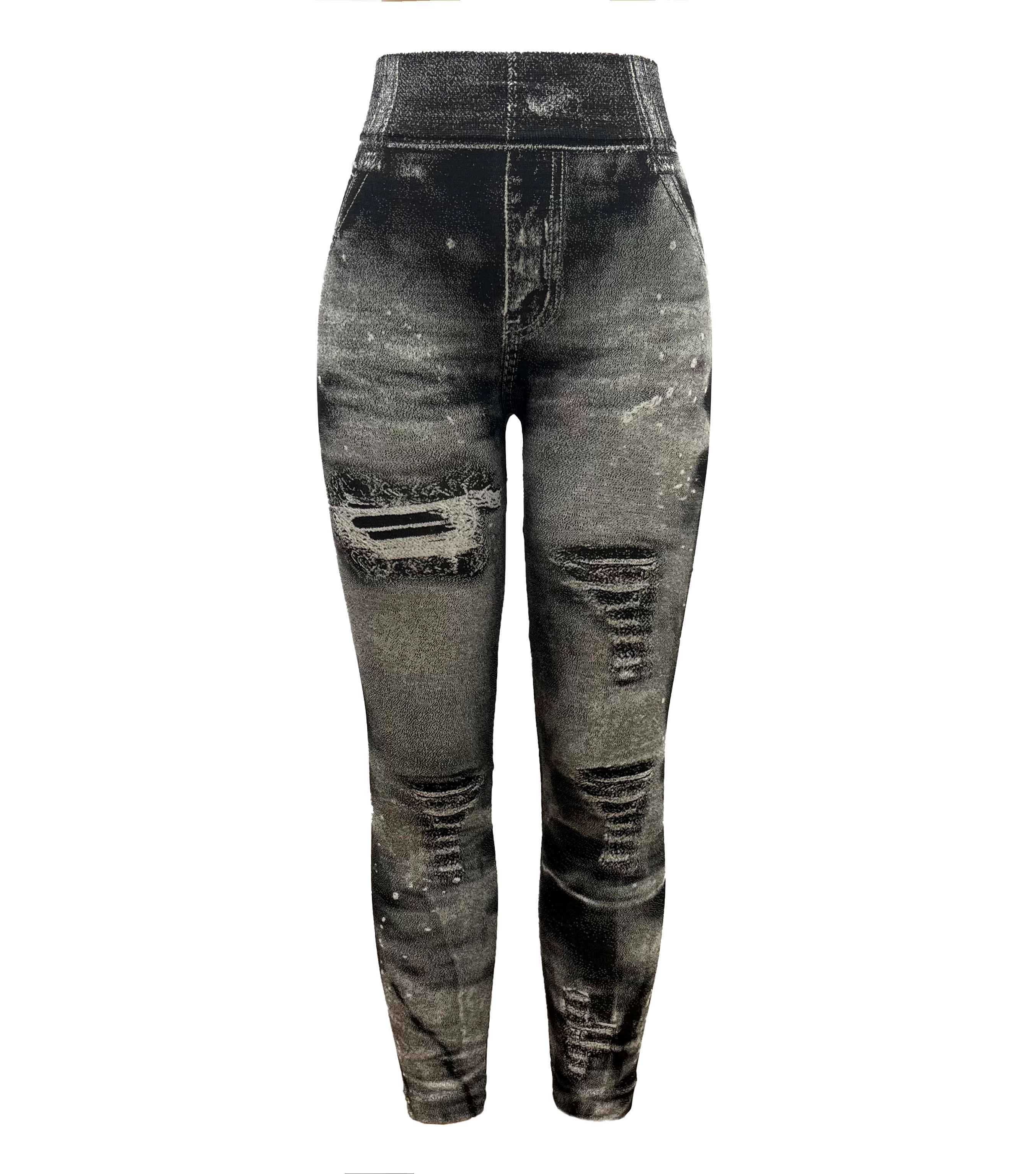 High Stretch Tight Denim Patterned Printed Pants High quality Sports Legging