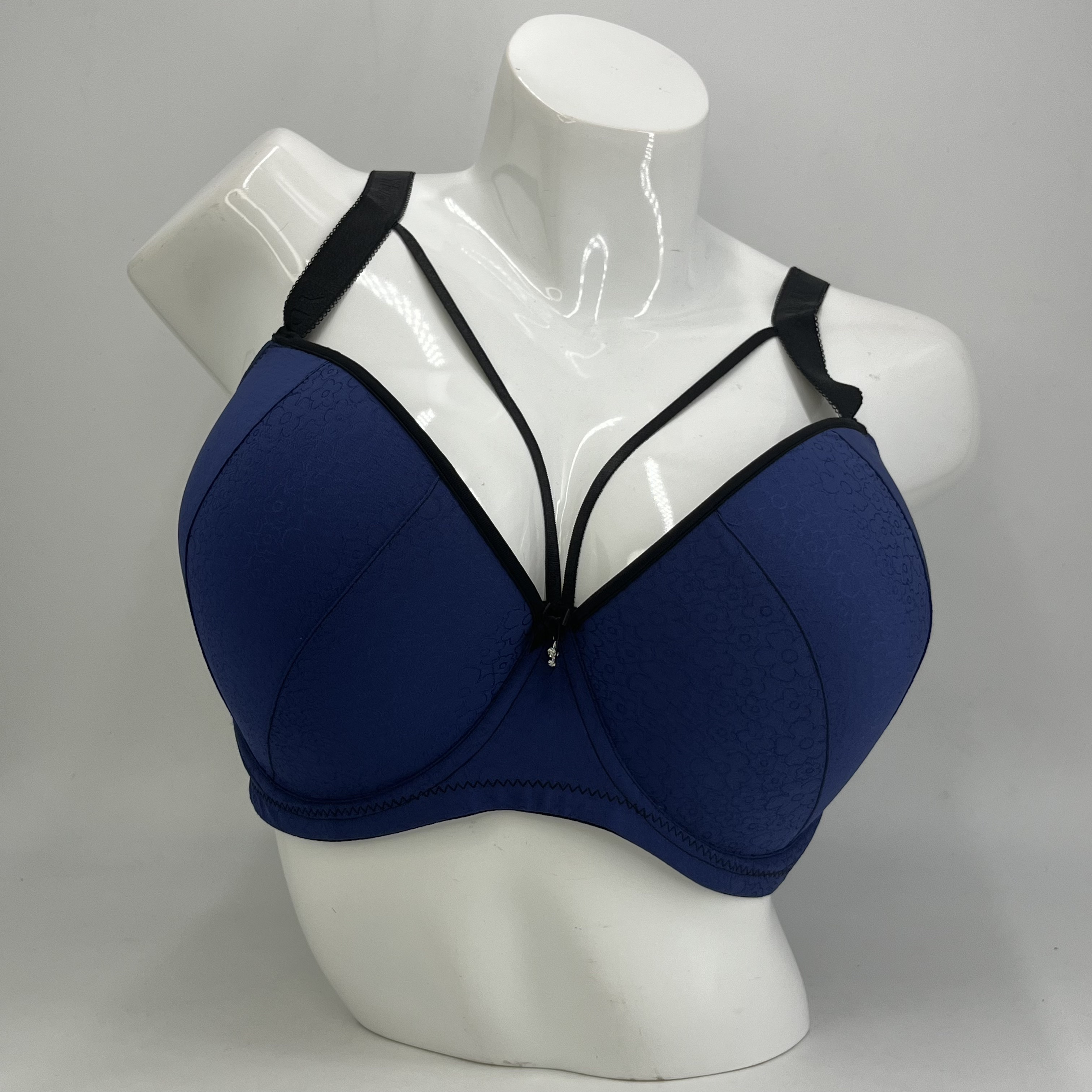 UK Sexy Breast Push-up Bra Adjusted-straps Fashionable Printed With Bone Bra For Woman Big Thin Cup