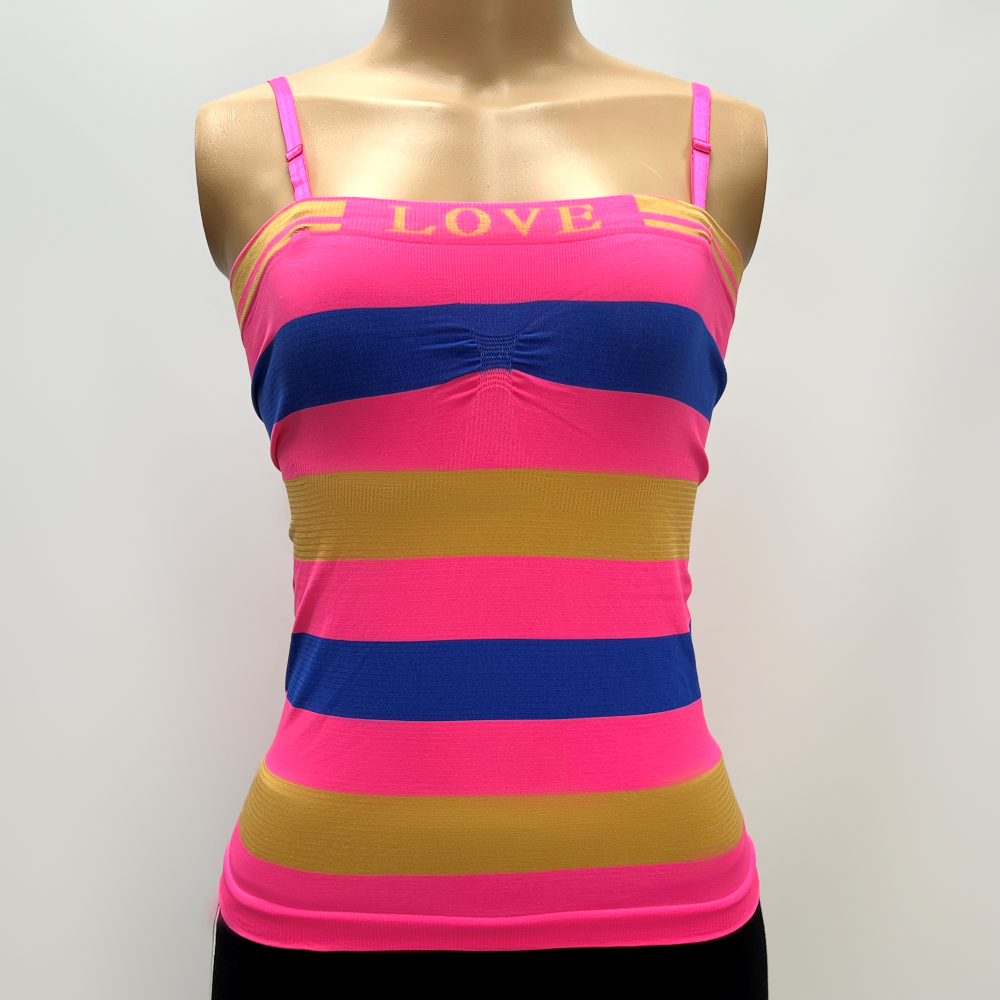 Slash Neck Vest Sexy Spicy Girl Candy Colored Bottom Camisole Without Chest Cushion Beautiful Back Tank Top
