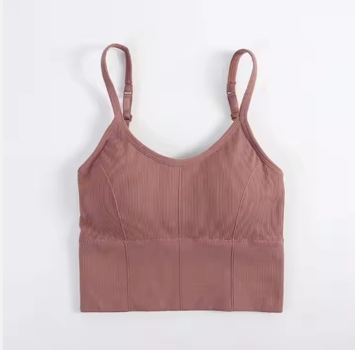 Hot popular Streetwear Sleeveless Bralettes Push Up Padded Girls Hot Sexy Custom Blank Sports Bras Push Up Nude Bra