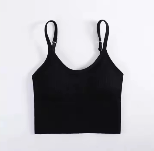 Hot popular Streetwear Sleeveless Bralettes Push Up Padded Girls Hot Sexy Custom Blank Sports Bras Push Up Nude Bra