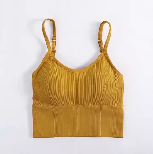 Hot popular Streetwear Sleeveless Bralettes Push Up Padded Girls Hot Sexy Custom Blank Sports Bras Push Up Nude Bra
