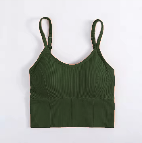 Hot popular Streetwear Sleeveless Bralettes Push Up Padded Girls Hot Sexy Custom Blank Sports Bras Push Up Nude Bra