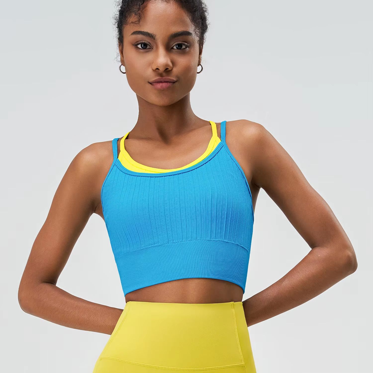 2024 New Design Sexy Sports Bra For Girls Ssummer Quick Dry Breathable Yoga And Running Fitness Vest