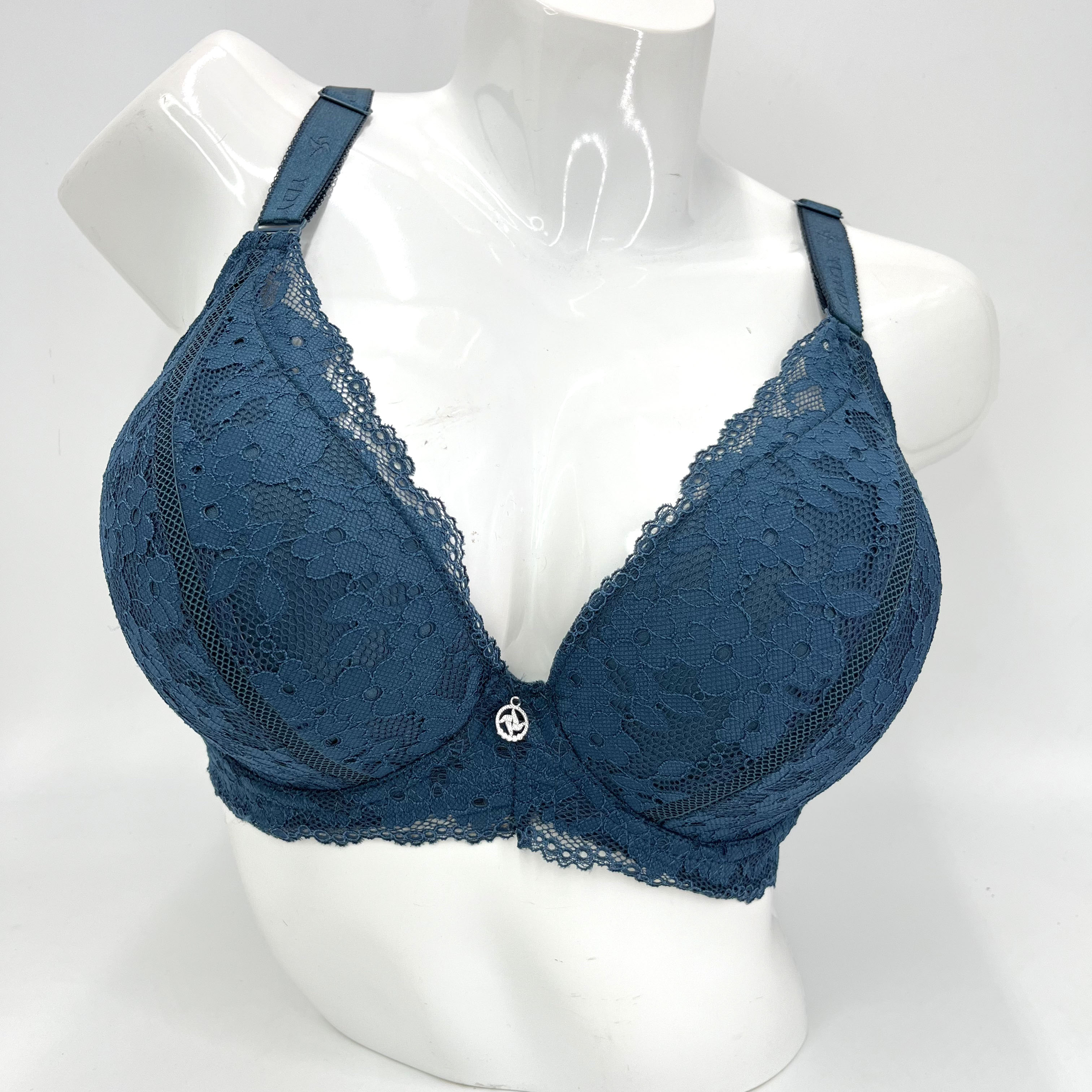 Fashion Style Water-Soluble Lace Floral Breathable Quick-Drying Large Cup Sexy Royal Sister Style Bra
