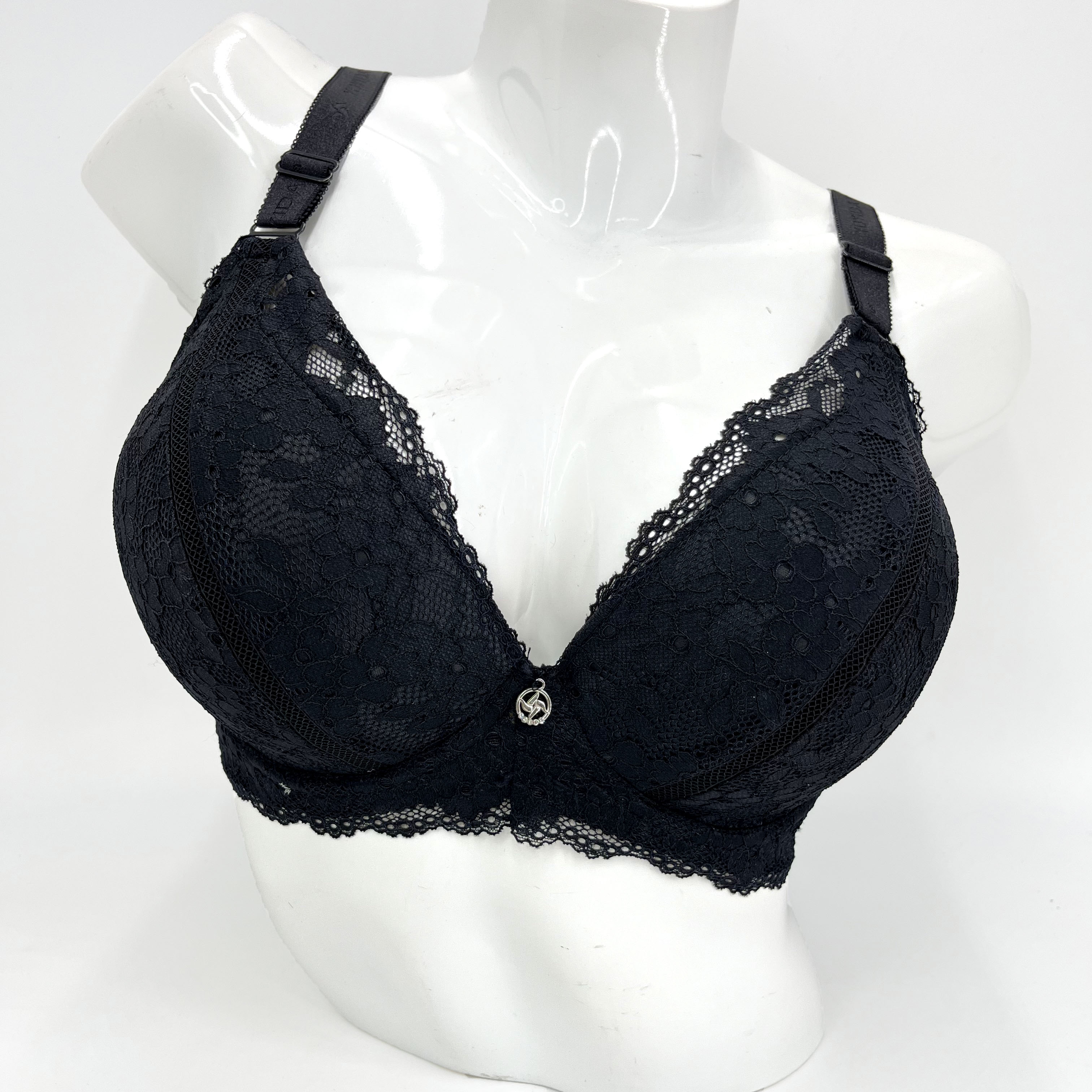Fashion Style Water-Soluble Lace Floral Breathable Quick-Drying Large Cup Sexy Royal Sister Style Bra