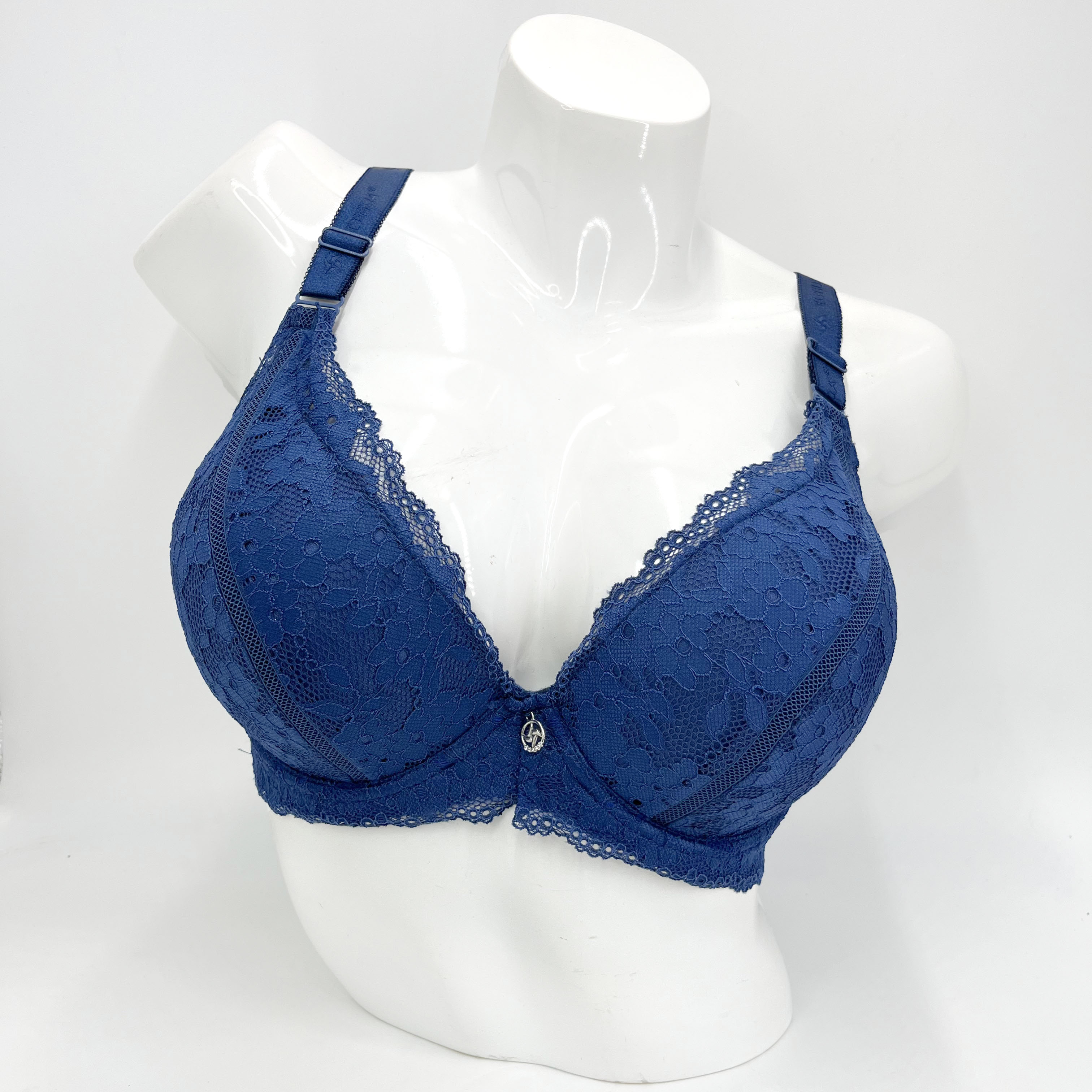Fashion Style Water-Soluble Lace Floral Breathable Quick-Drying Large Cup Sexy Royal Sister Style Bra