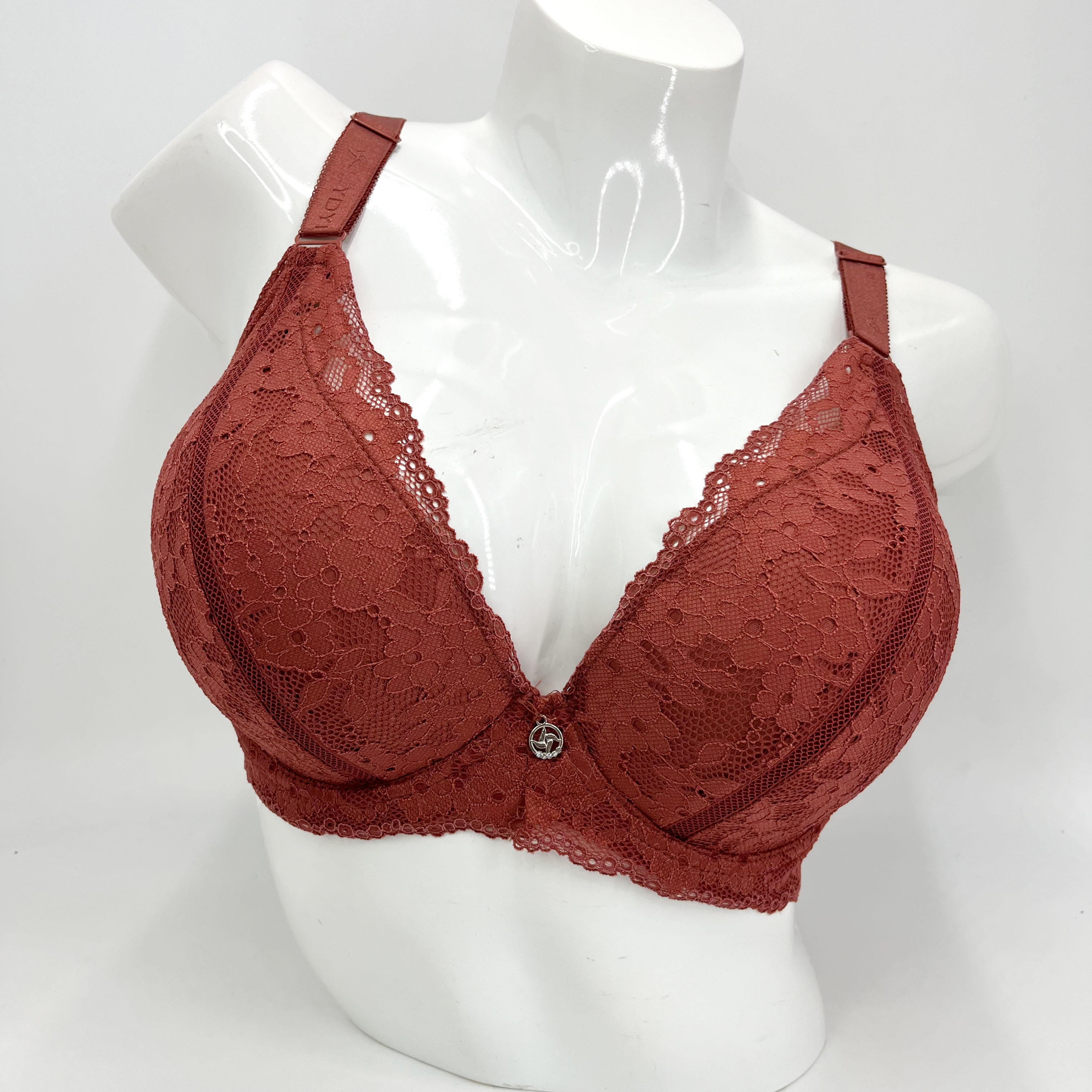 Fashion Style Water-Soluble Lace Floral Breathable Quick-Drying Large Cup Sexy Royal Sister Style Bra