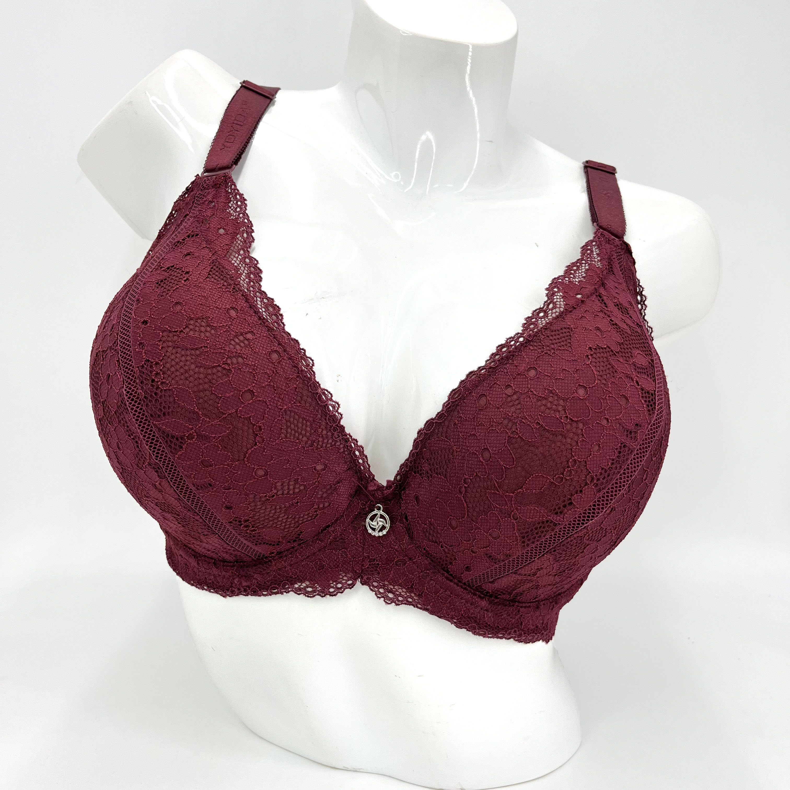 Fashion Style Water-Soluble Lace Floral Breathable Quick-Drying Large Cup Sexy Royal Sister Style Bra