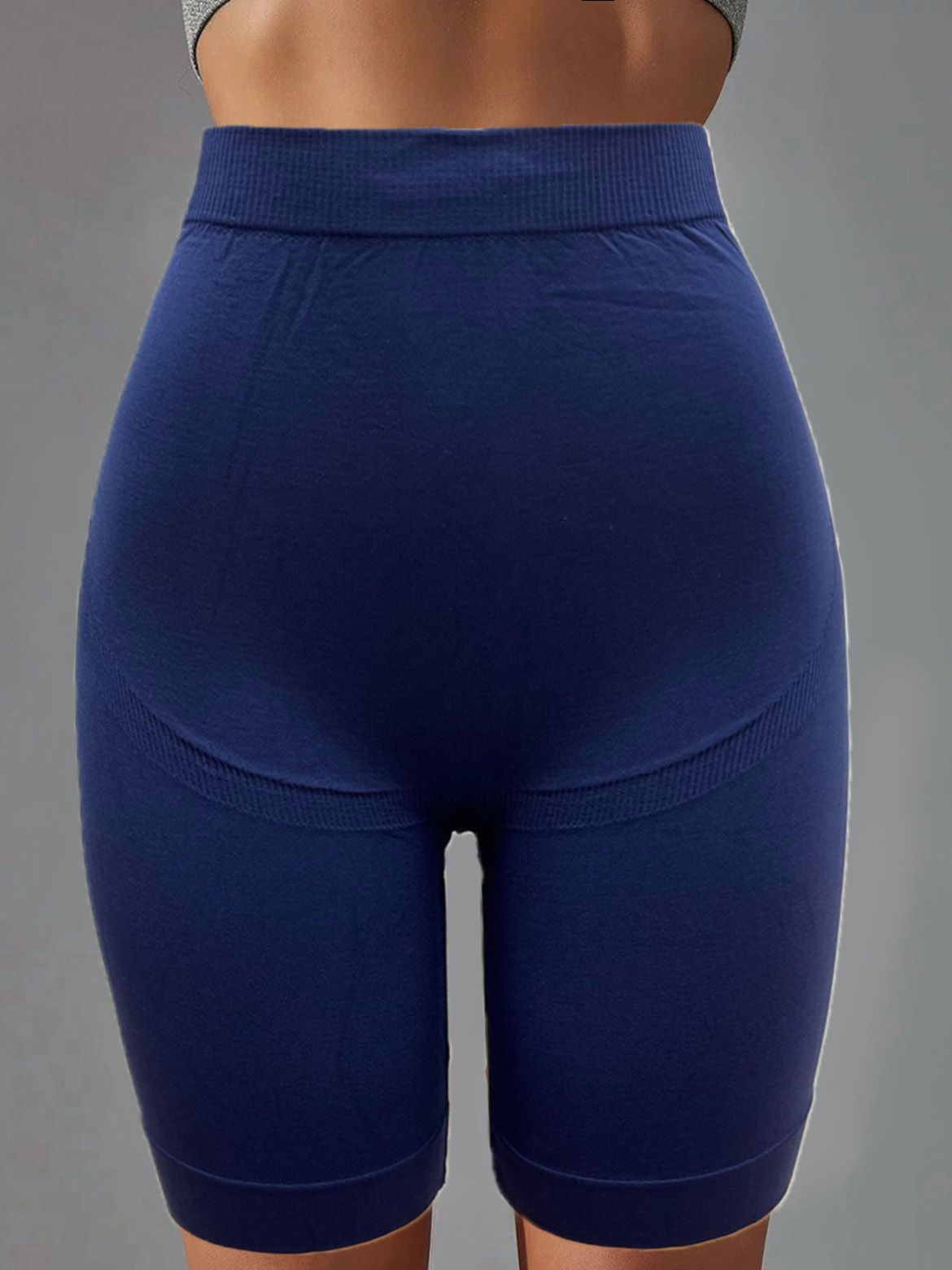 The Best Saleing High Elasticity Sale Solid Colours Ribbed Yoga Shorts Seamless Running Pants