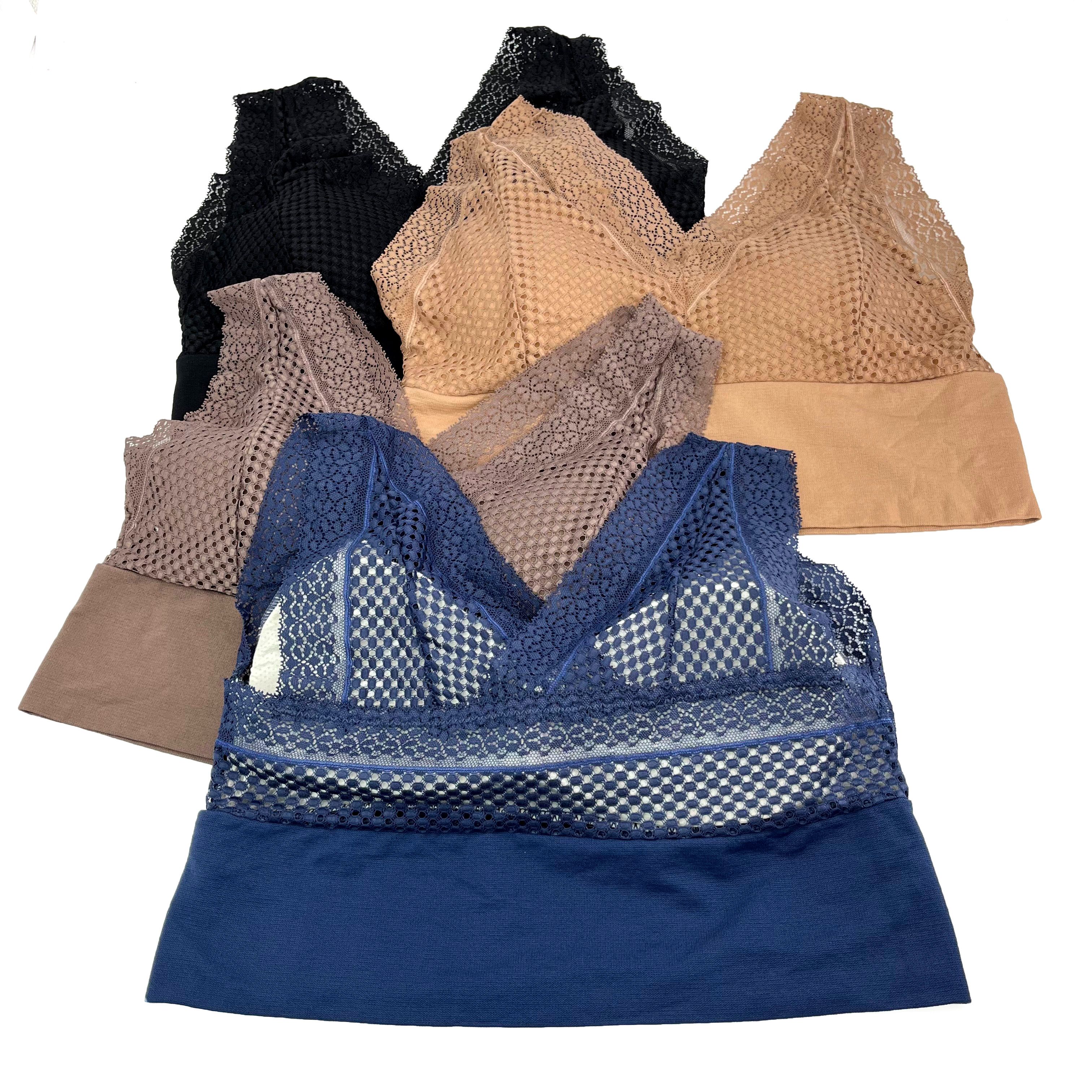 New Arrival Brassiere  Elegant Mesh Non-removable Thin Foam Vest Bra Wide Shoulder Strap