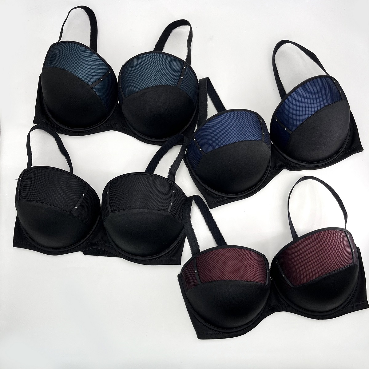 UK/Europe And The United States Hot Selling Uk Bra Sexy Mesh Big Thick Cup