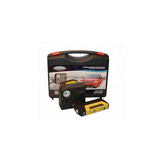 Car Battery Power Bank Jump Starter With Air Compressor