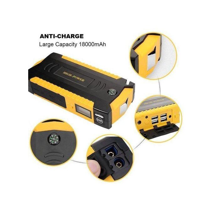 Car Battery Power Bank Jump Starter With Air Compressor