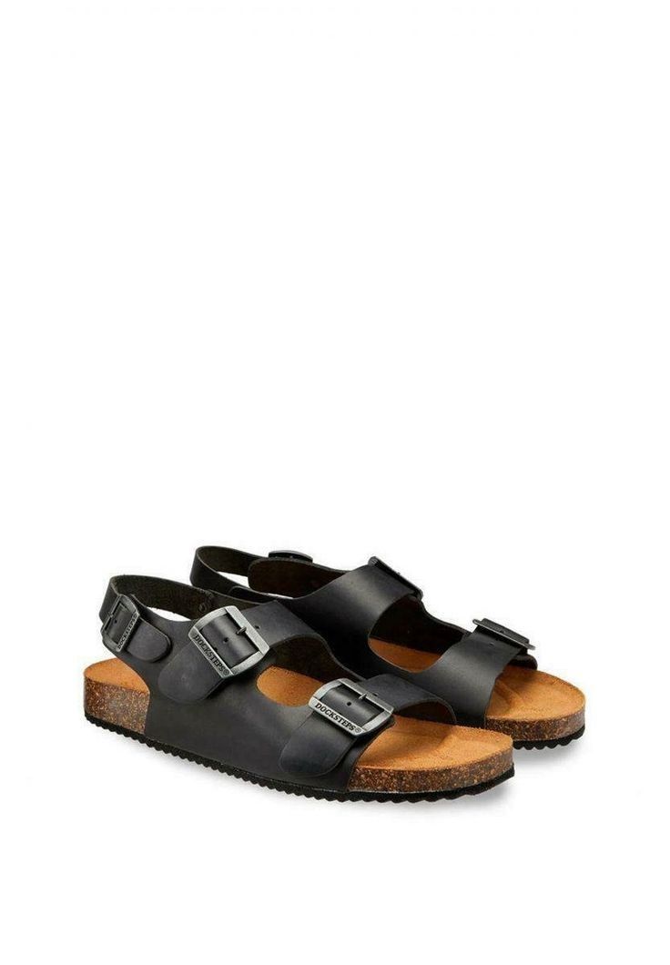 Mens mules leather double straps sandals summer flipflops men style casual sandal shoes driving stylish