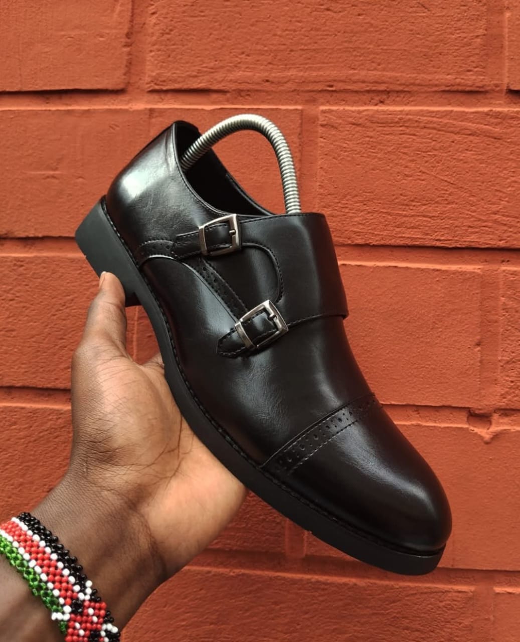 Men’s genuine leather shoes Classic business casual shoes breathable shoes official shoes Boys dress shoes British style shoes double monk straps loafers Party shoes Wedding shoes