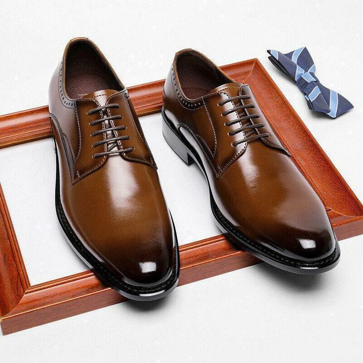 Classic business genuine leather oxfords clearance sale stylish classic llace stylish casual mens official shoes derby shoes