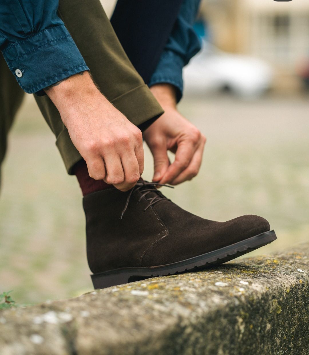 CLEARANCE SALE !!! Suede leather Pure genuine Men cow leather Chukka boots groom shoes genuine leather official or casual can be worn with suits or casually for any occasion