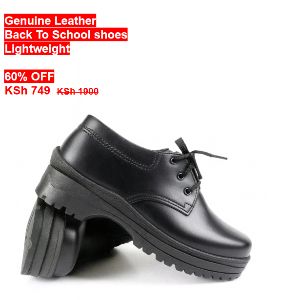 OFFER! UNISEX GENUINE LEATHER SCHOOL SHOES, FASHIONABLE, COMFORTABLE, LIGHTWEIGHT, DURABLE, PERFECT FOR BOYS & GIRLS, CASUAL & SCHOOL WEAR, ALL SEASONS