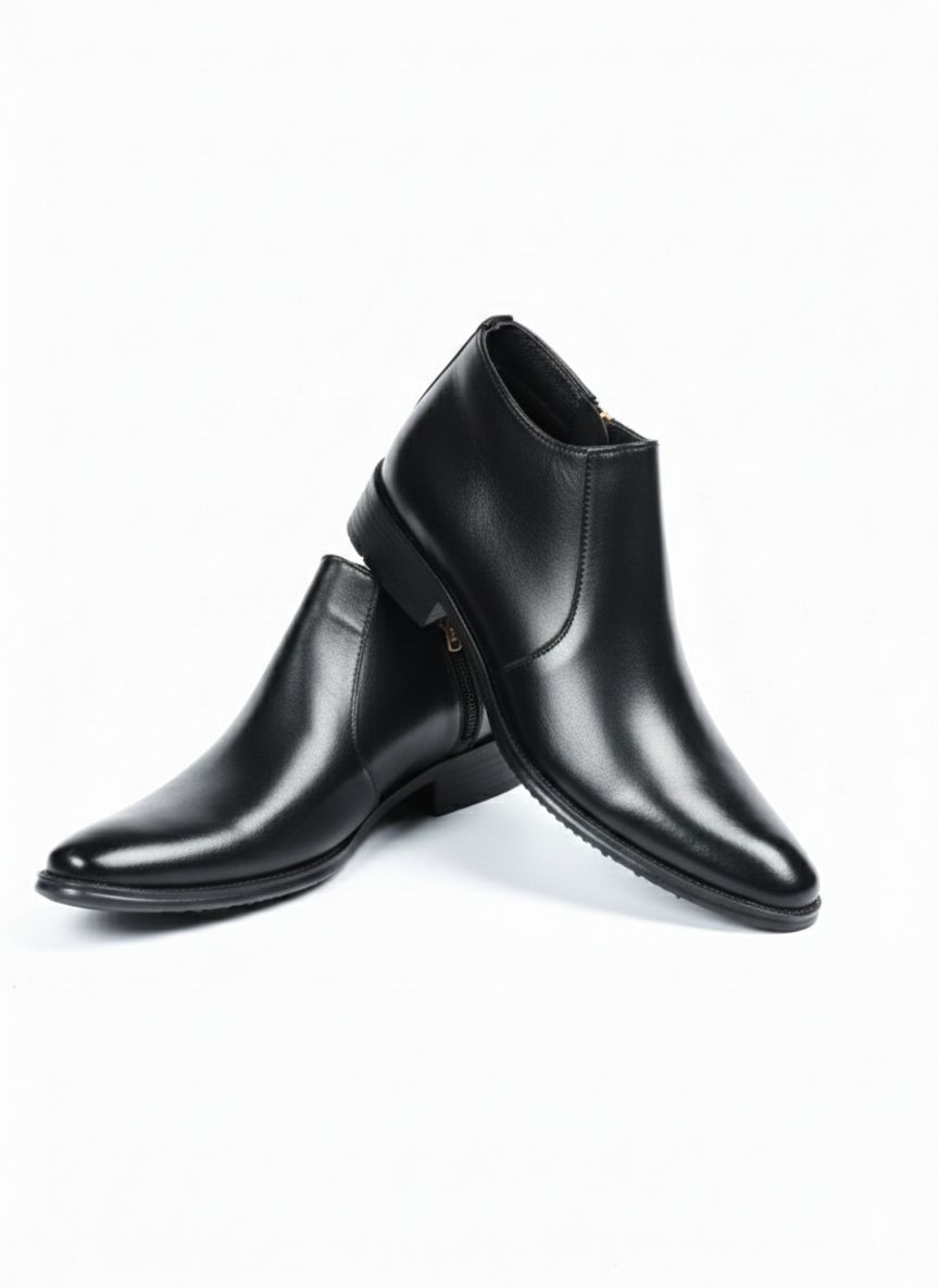 CLEARANCE SALE !!!Leather Pure genuine  Men cow leather boots groom shoes genuine leather official or casual can be worn with suits or casually for any occasion, valentines  - BOXED