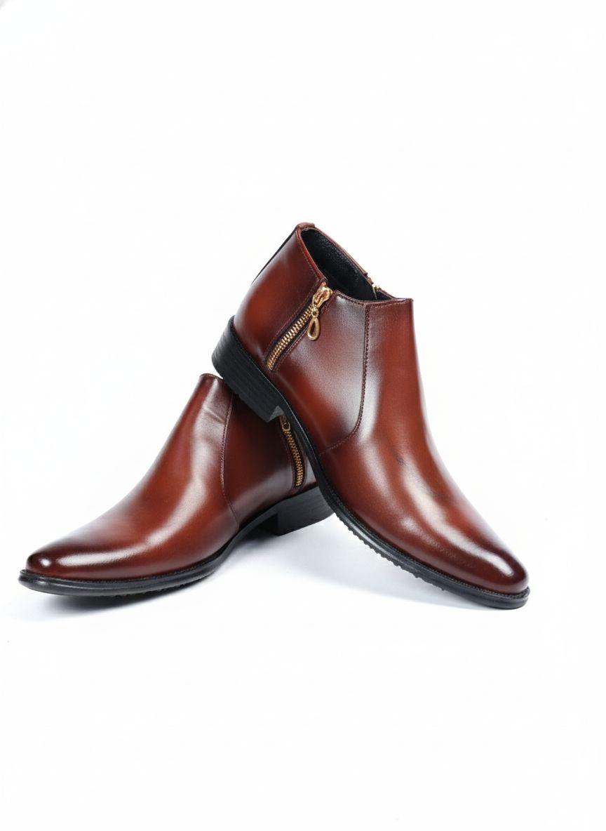 CLEARANCE SALE !!!Leather Pure genuine  Men cow leather boots groom shoes genuine leather official or casual can be worn with suits or casually for any occasion, valentines  - BOXED