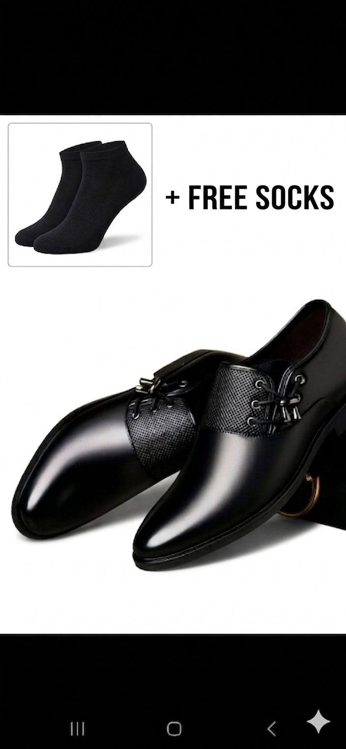 CLEARANCE SALE !!!Leather Pure genuine Men cow leather oxfords groom shoes genuine leather official or casual can be worn with suits or casually for any occasion + FREE GIFT