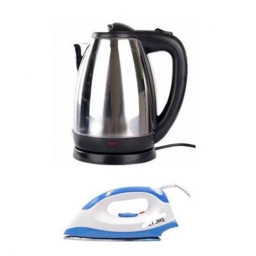 AILYONS Electric Stainless Steel Automatic Kettle+ Dry Iron Box