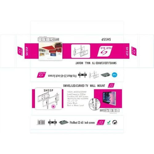 Skilltech 32"-65" Full Motion Moving Swivel Wall TV Bracket