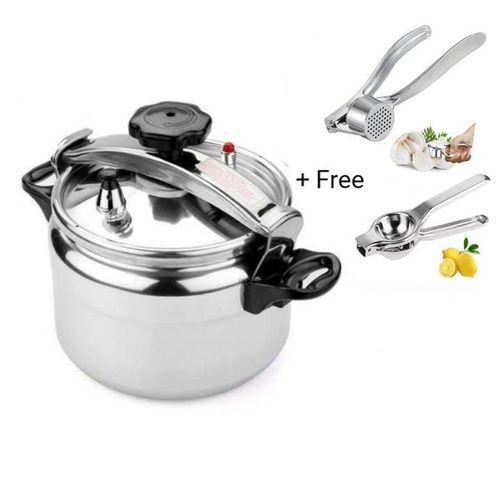 7L Pressure Cooker + Free Garlic Crusher And Lemon Squeezer