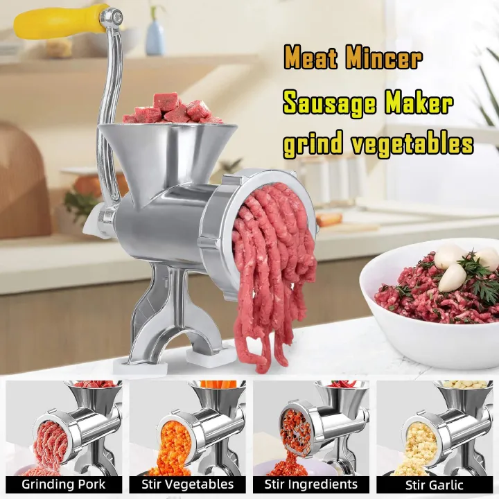 Multi-Functional Meat Mincer Meat Grinder Sausage Maker Durable Home Kitchen Tool for Grinding Meat and Vegetables