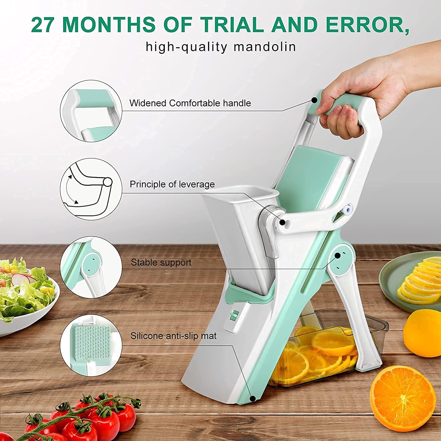 Best price for Safe Multifunctional Mandoline Slicer 5 in 1 Vegetable ...