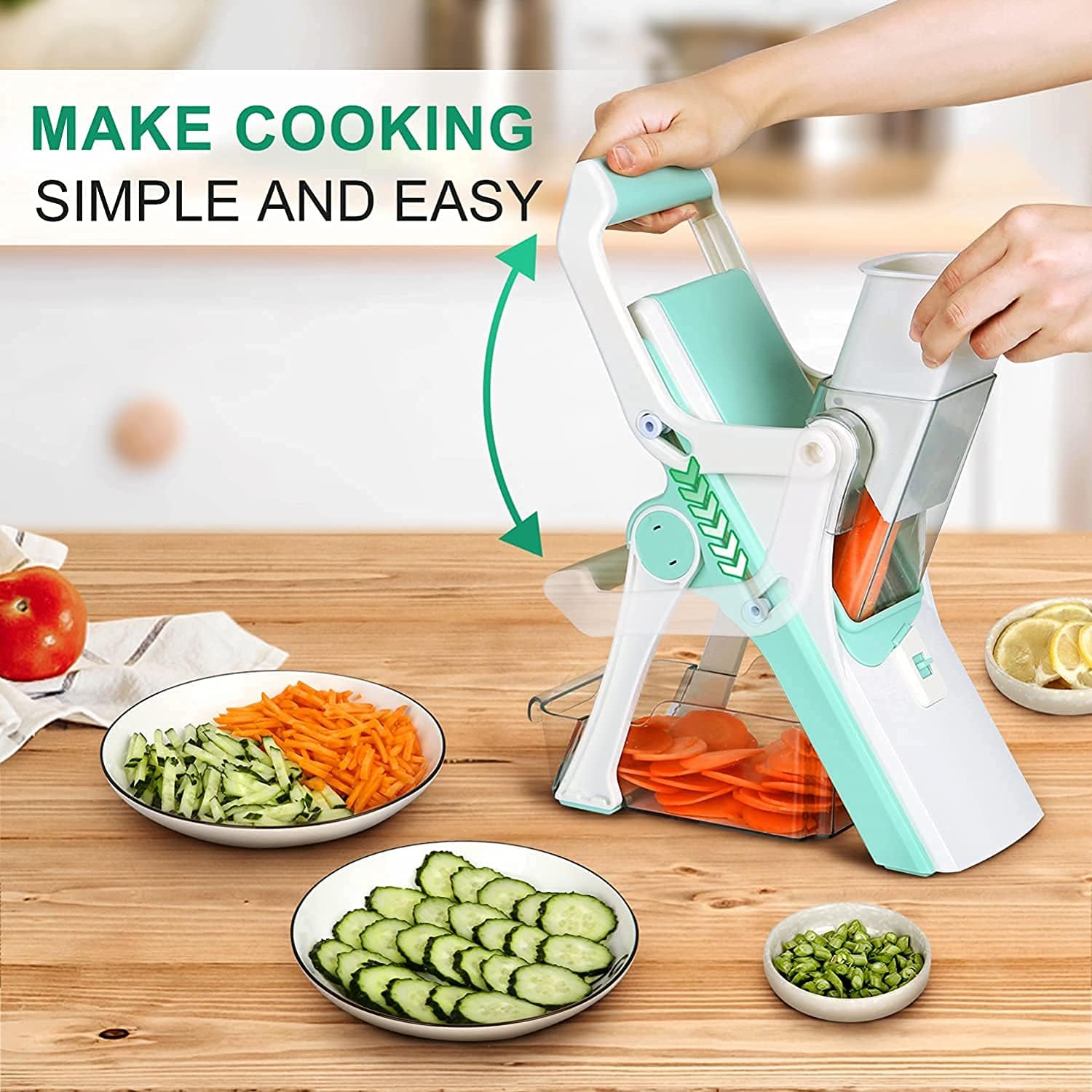 Best price for Safe Multifunctional Mandoline Slicer 5 in 1 Vegetable ...