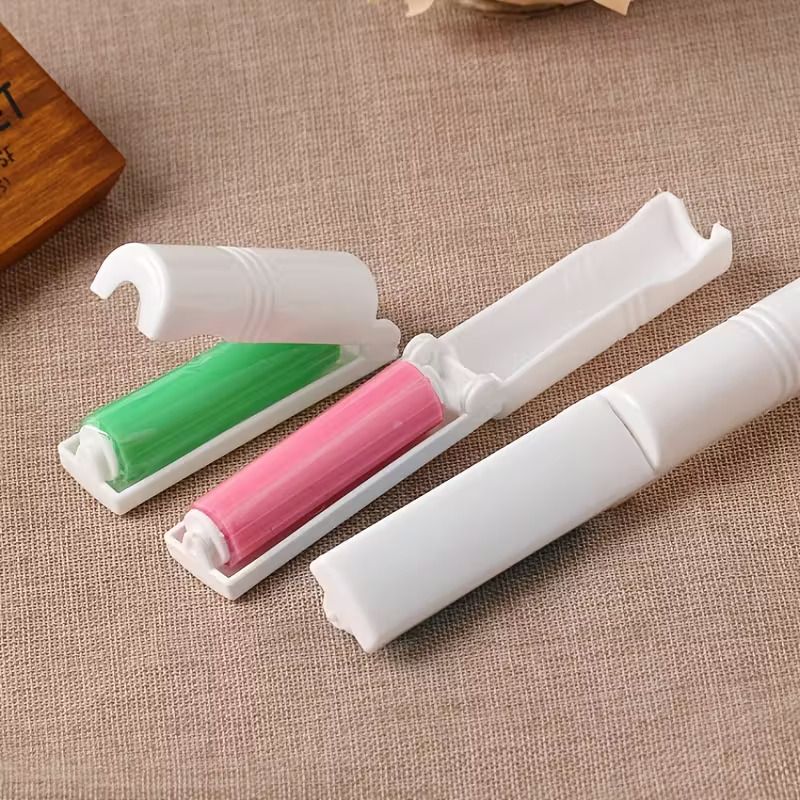 Reusable Washable Lint Roller No Refills Pet Hair Remover No Paper Waste Silicone Sticky Cleaner Brush Portable Lint Brush for Clothes Furniture with Travel Case