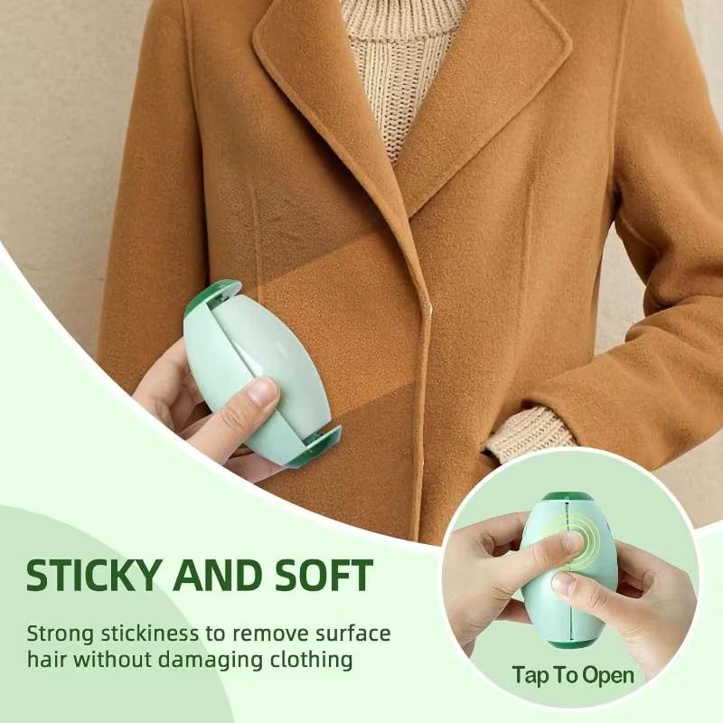 Reusable Washable Lint Roller No Paper Waste Pet Hair Remover No Refills Silicone Cleaning Brush for Clothes Sofa Bed Carpet