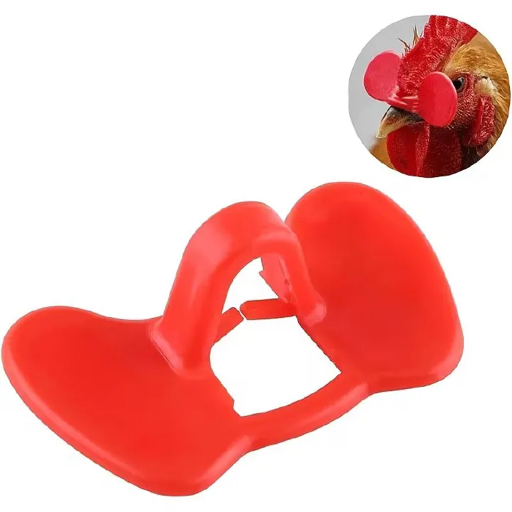 10 / 20 / 50 pcs Chicken Specs Chicken Eye Blinders Peepers Anti-Pecking Glasses - Poultry Eye Guards Stop Cannibalism & Fighting for Layers & Broilers