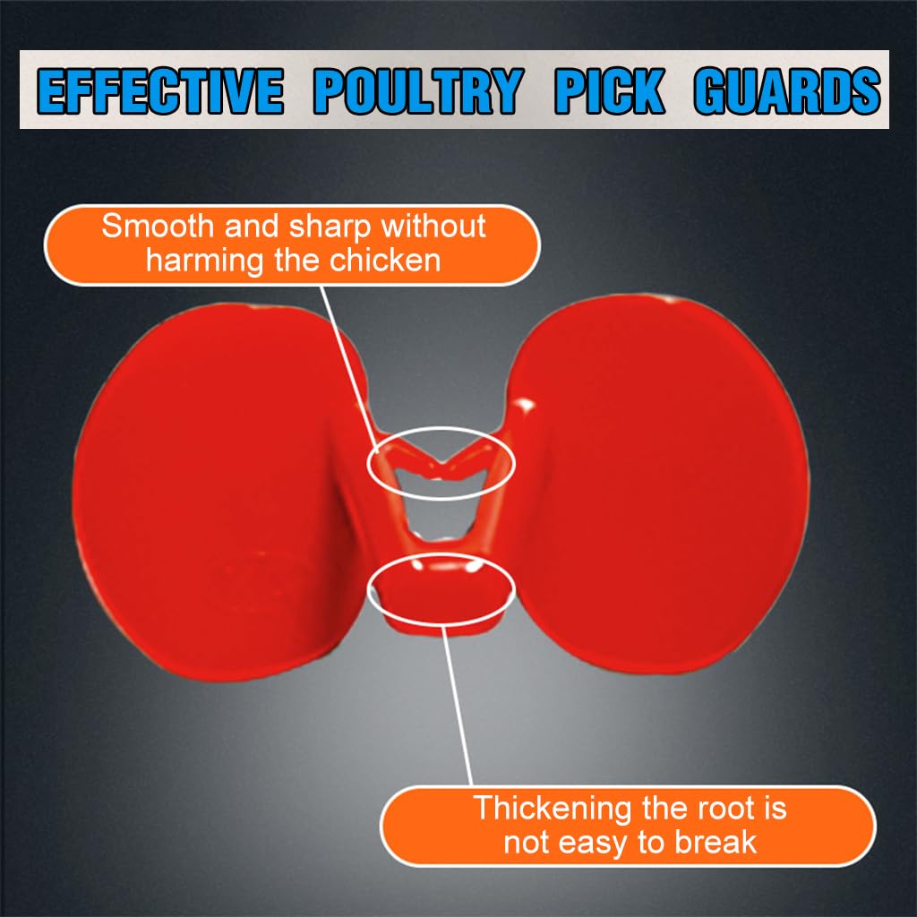 10 / 20 / 50 pcs Chicken Specs Chicken Eye Blinders Peepers Anti-Pecking Glasses - Poultry Eye Guards Stop Cannibalism & Fighting for Layers & Broilers