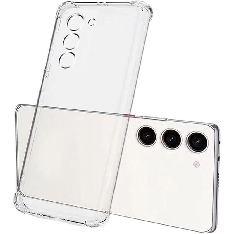 Shockproof Clear Silicon Case For Samsung Galaxy | Transparent Anti-Shock Jelly Cover | Raised Edge Camera & Screen Protection | Soft TPU Back Cover