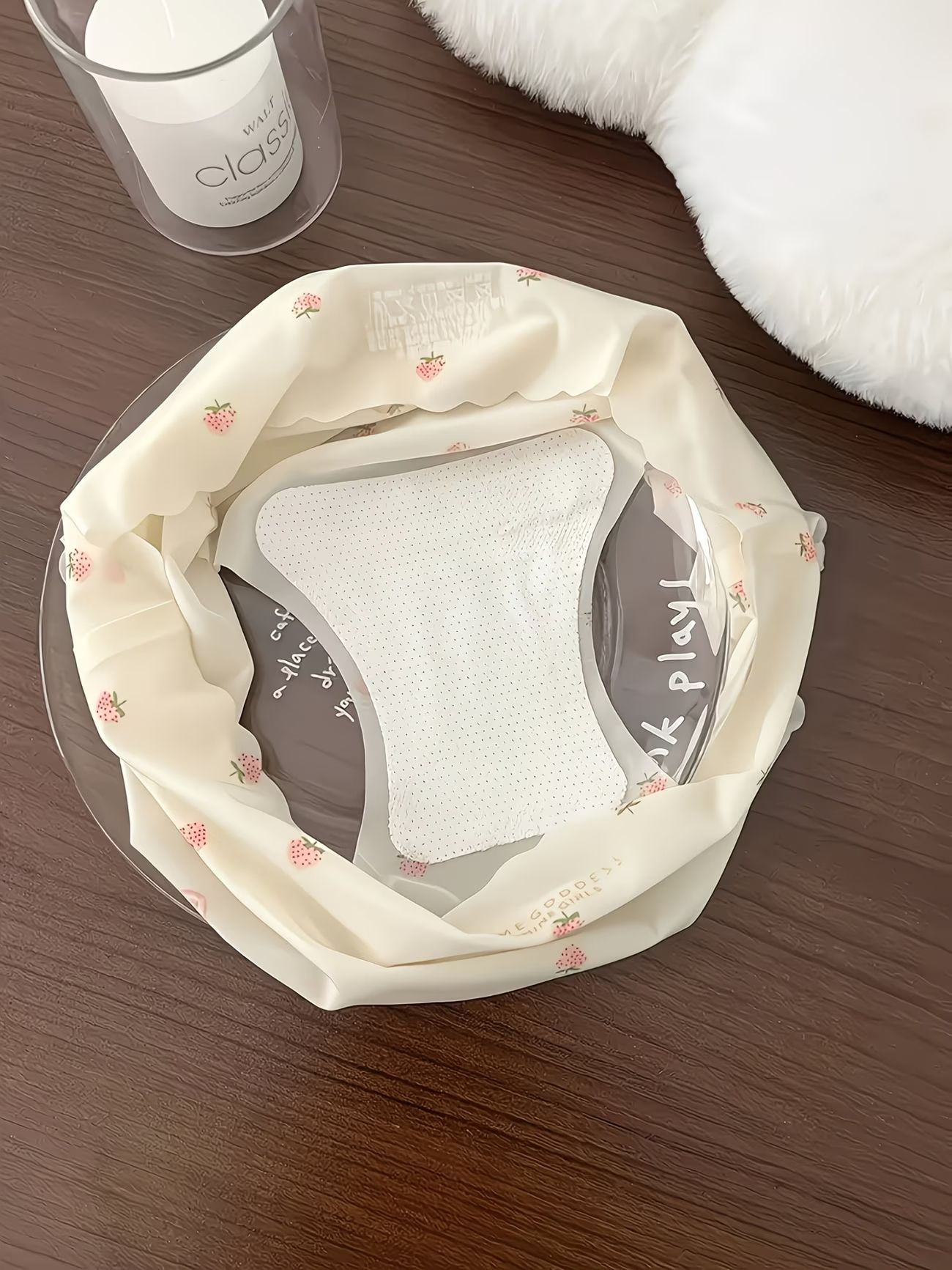 6PCS Seamless Ice Silk Briefs Women Panties Strawberry Print Breathable Soft Briefs Ladies Underwear