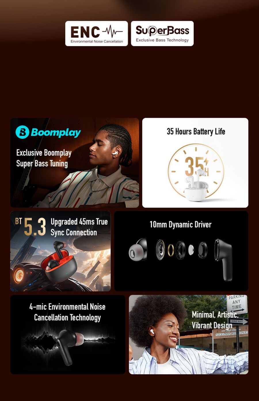 Itel Earbuds AceTrue Wireless Earbuds