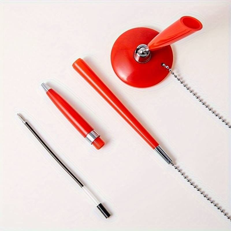 Bank Hotel Desktop Adhesive Fixed Chain Signature Pen Advertising Ballpoint Pen