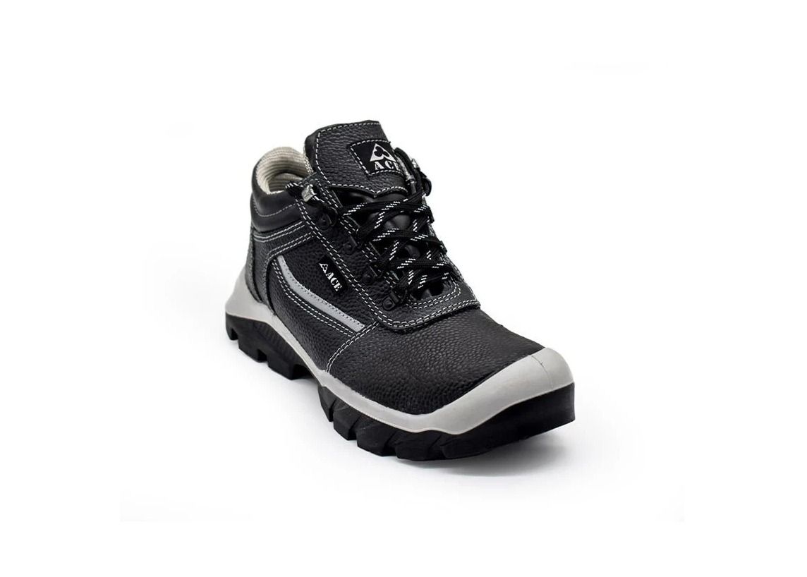 ACE DUMA SAFETY SHOES- GREY (WITH GREY STRIP) Protective Work Boots