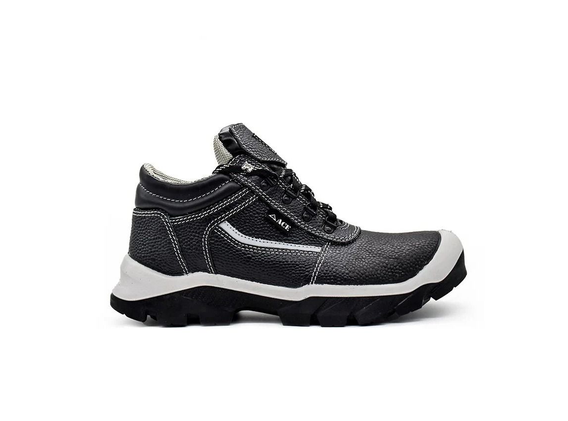 ACE DUMA SAFETY SHOES- GREY (WITH GREY STRIP) Protective Work Boots