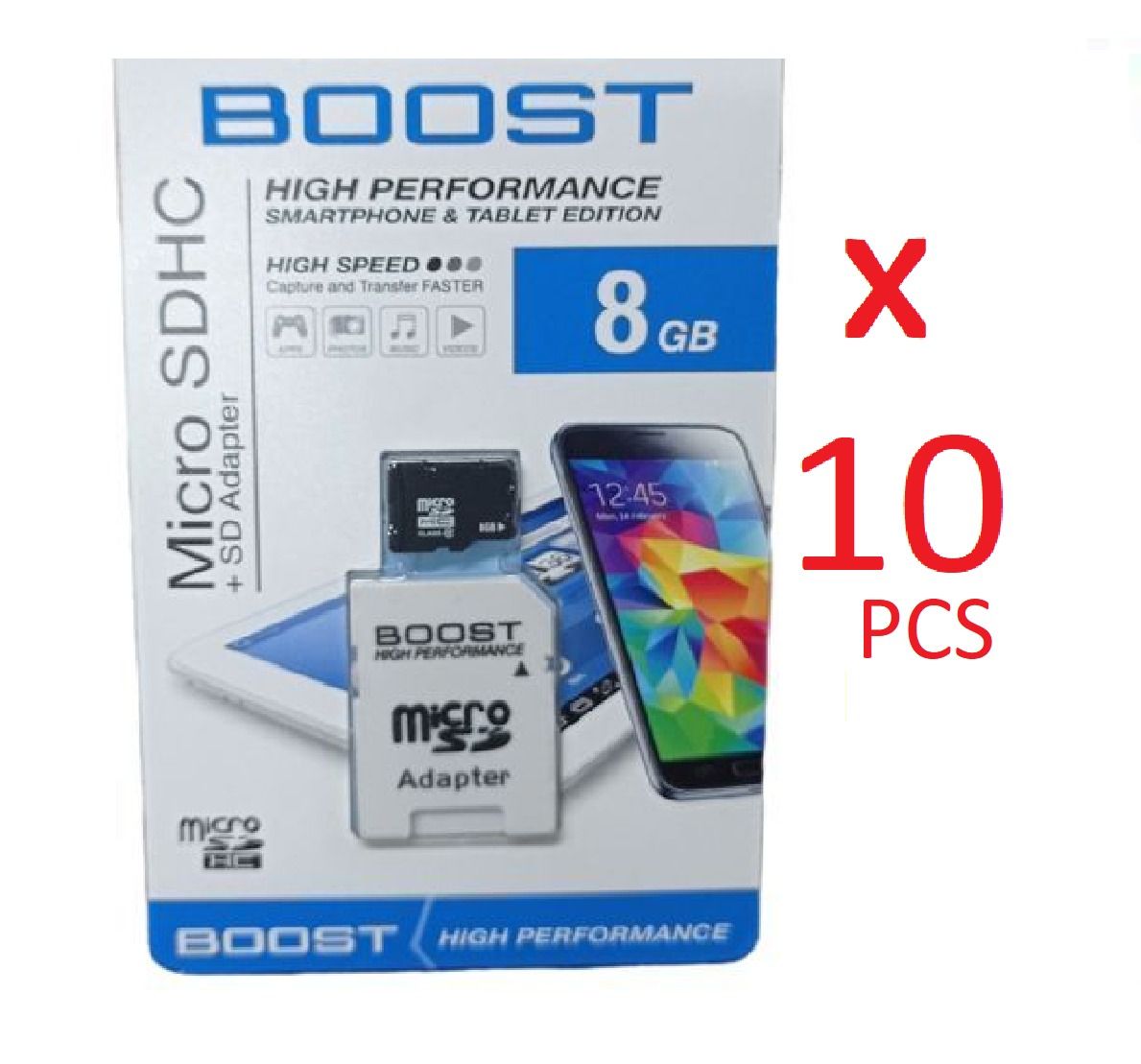 10 PCs (Wholesale Price - 2GB / 4GB / 8GB / 6GB / 32GB / 64GB / 128GB) Boost Original Memory Card for Re-Sale