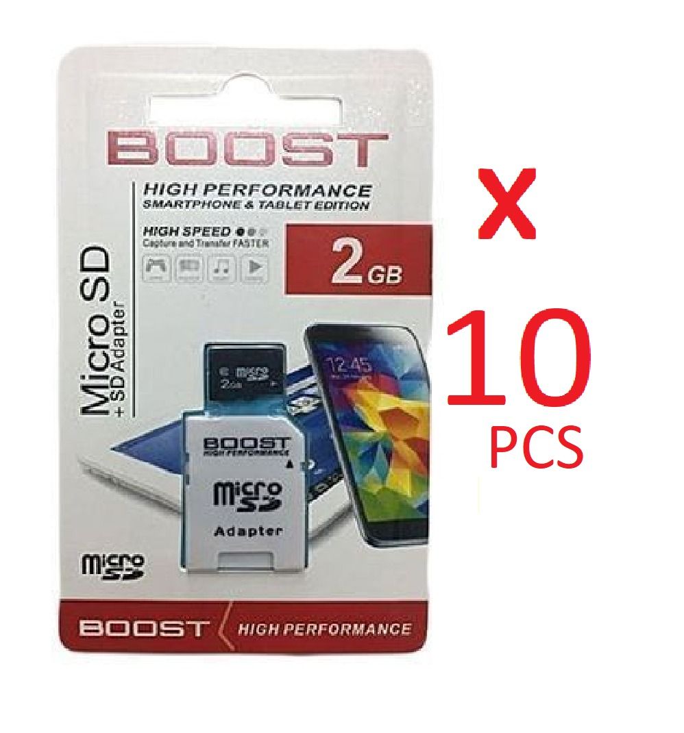 10 PCs (Wholesale Price - 2GB / 4GB / 8GB / 6GB / 32GB / 64GB / 128GB) Boost Original Memory Card for Re-Sale