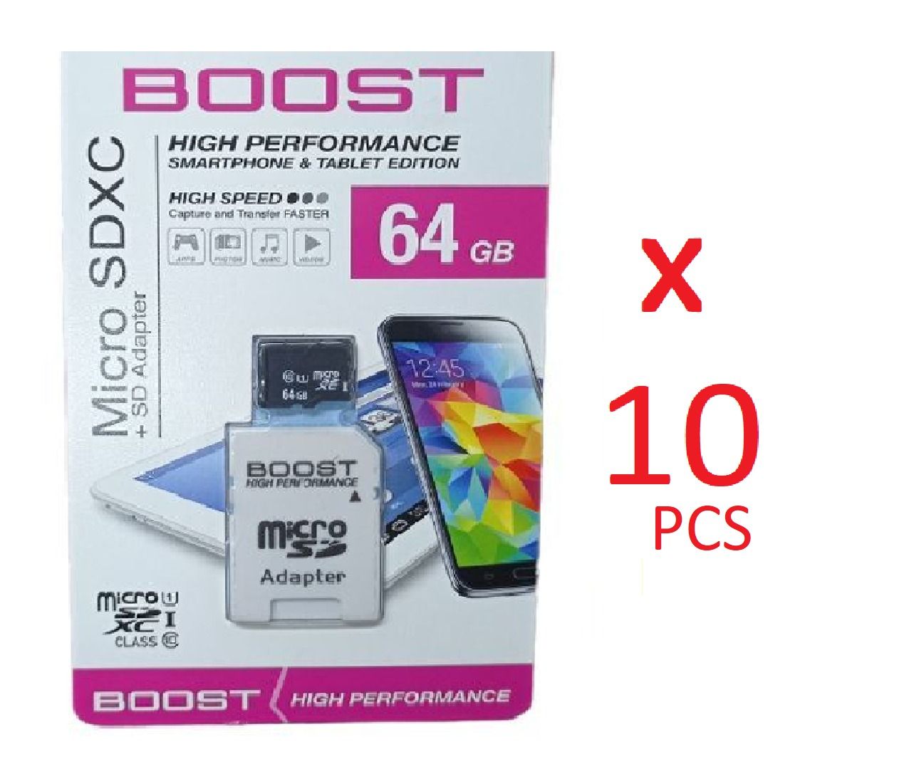 10 PCs (Wholesale Price - 2GB / 4GB / 8GB / 6GB / 32GB / 64GB / 128GB) Boost Original Memory Card for Re-Sale