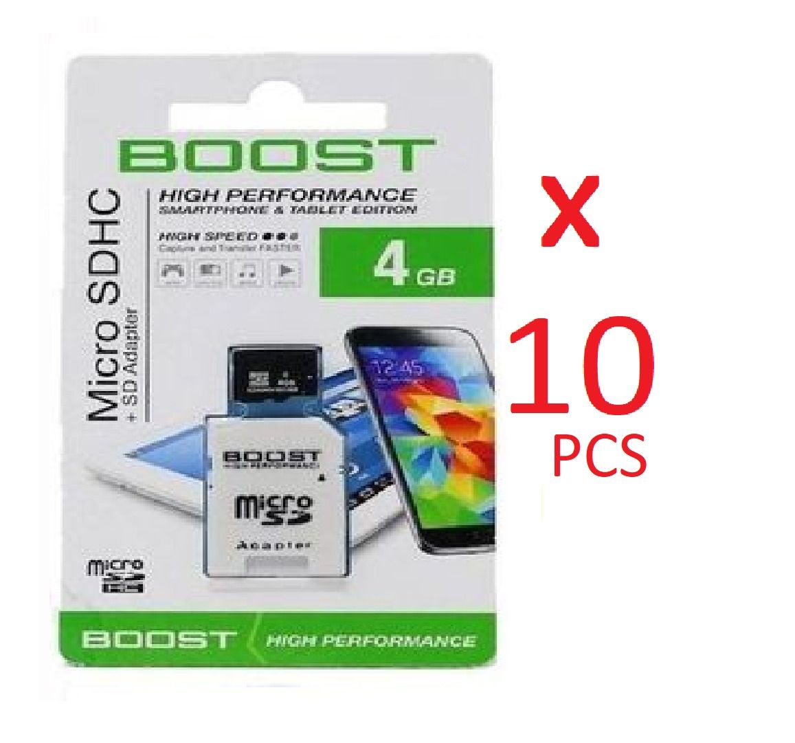 10 PCs (Wholesale Price - 2GB / 4GB / 8GB / 6GB / 32GB / 64GB / 128GB) Boost Original Memory Card for Re-Sale