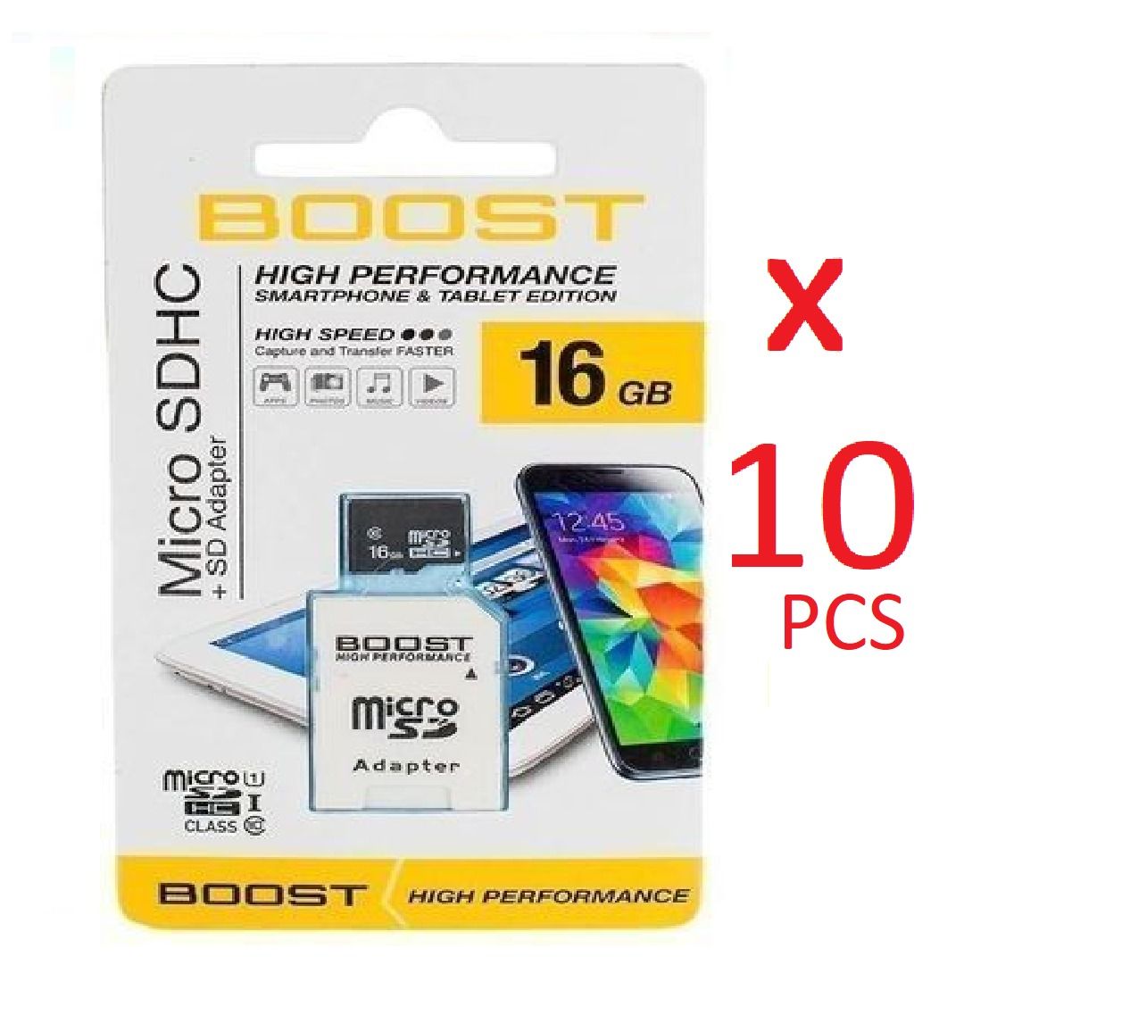 10 PCs (Wholesale Price - 2GB / 4GB / 8GB / 6GB / 32GB / 64GB / 128GB) Boost Original Memory Card for Re-Sale