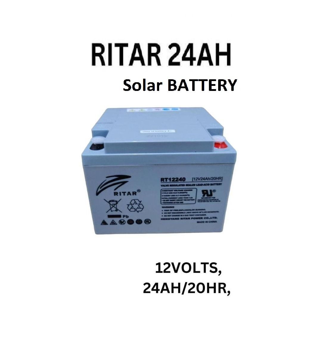 Solar Deep Cycle Maintenance Free Battery For Easy Installation